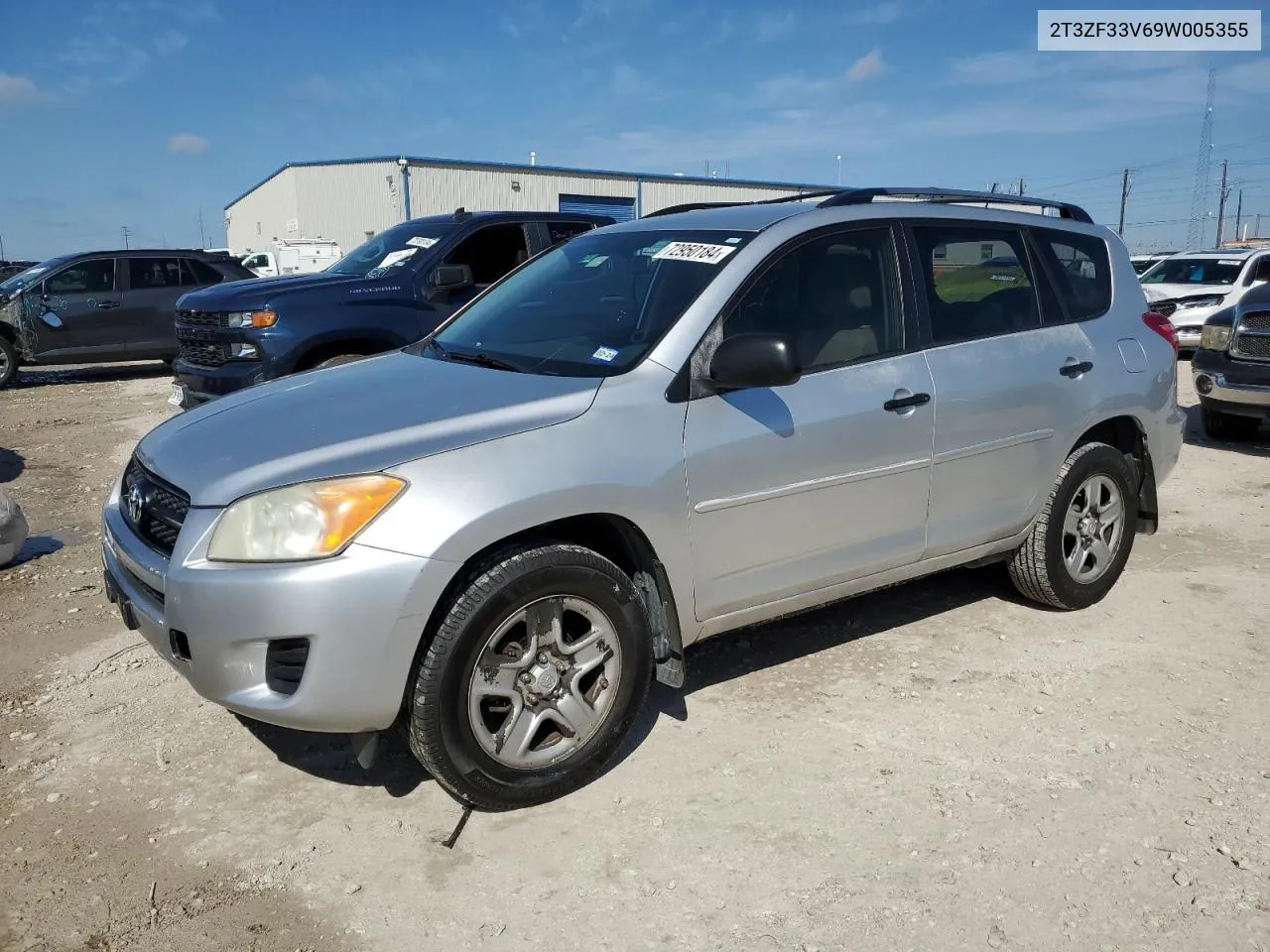 2009 Toyota Rav4 VIN: 2T3ZF33V69W005355 Lot: 72950184