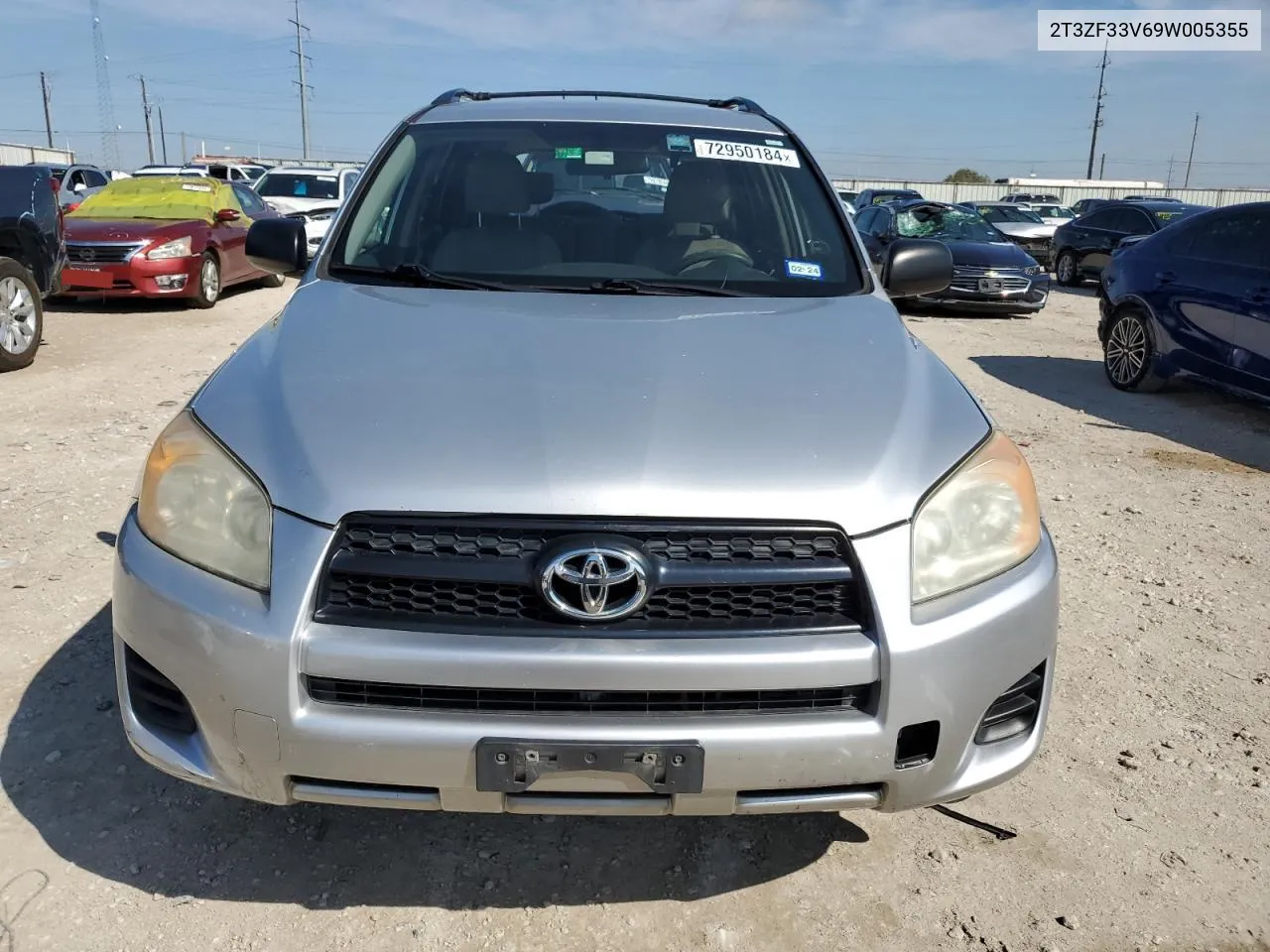 2009 Toyota Rav4 VIN: 2T3ZF33V69W005355 Lot: 72950184