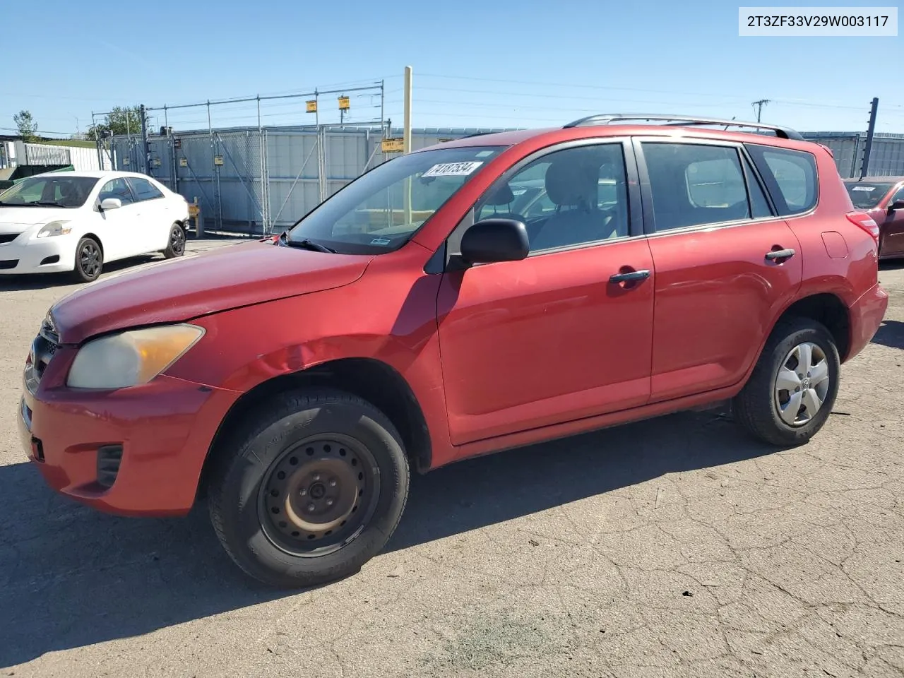 2009 Toyota Rav4 VIN: 2T3ZF33V29W003117 Lot: 74187534