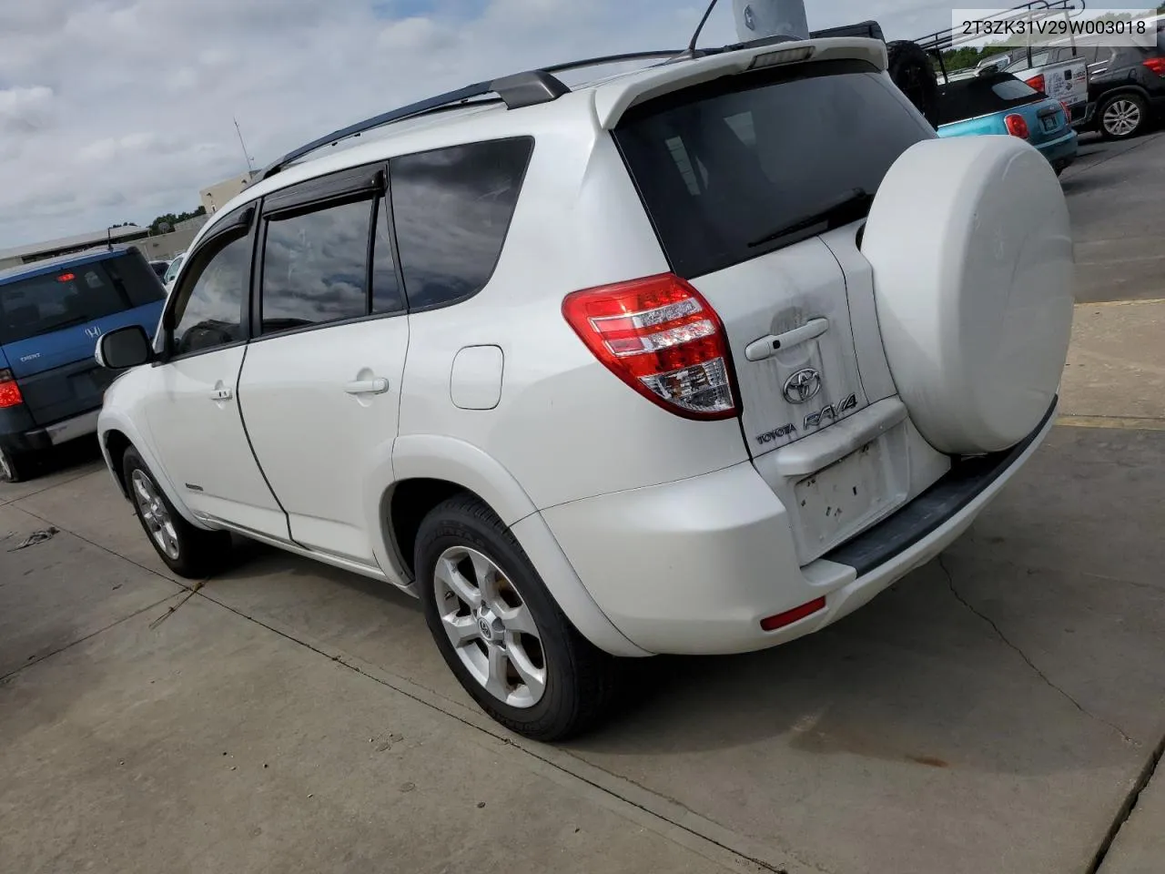 2009 Toyota Rav4 Limited VIN: 2T3ZK31V29W003018 Lot: 75114714