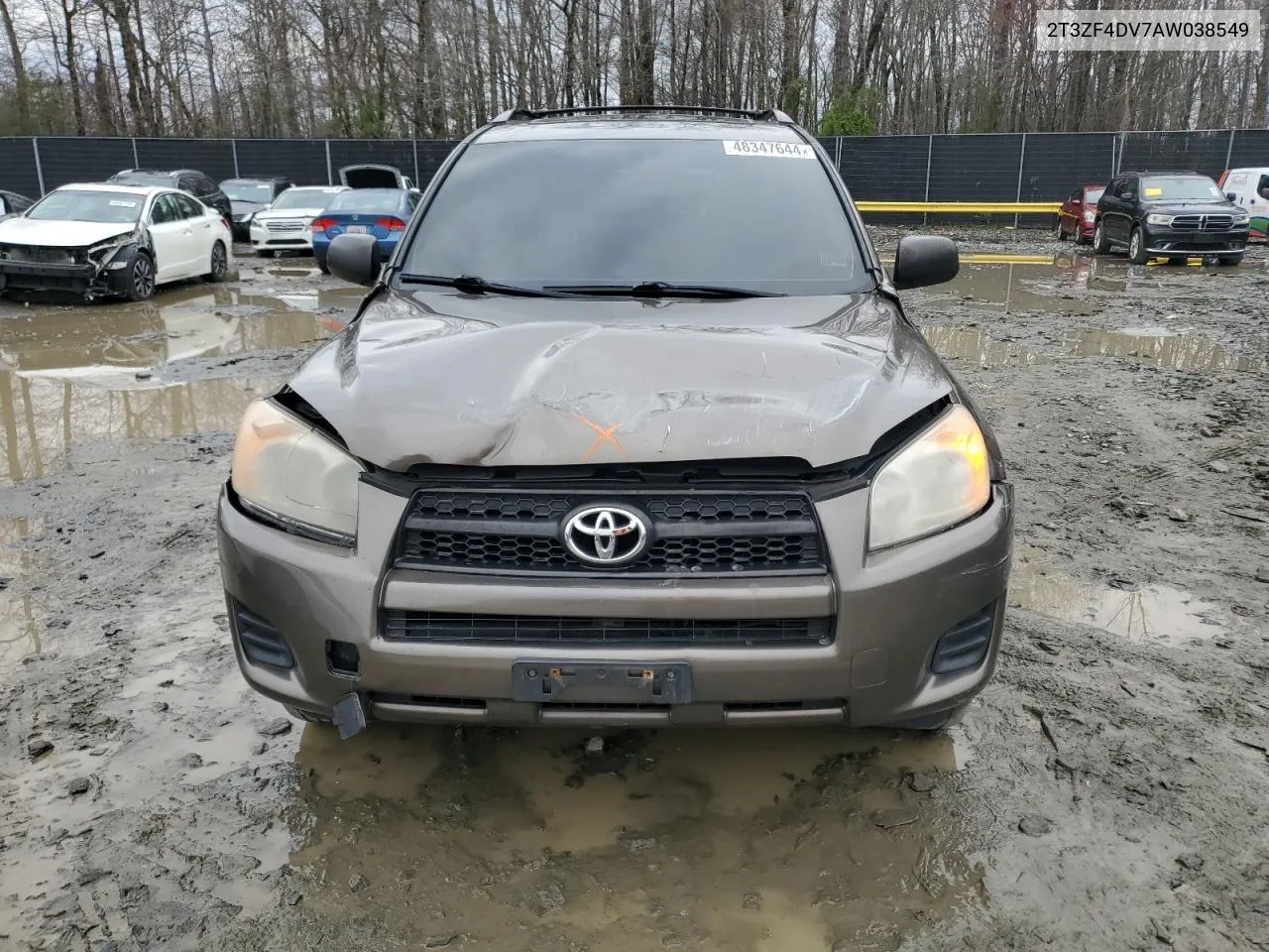 2010 Toyota Rav4 VIN: 2T3ZF4DV7AW038549 Lot: 48347644