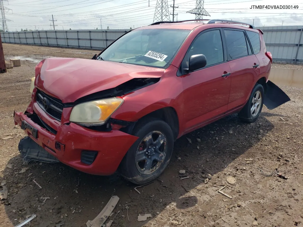 2010 Toyota Rav4 VIN: JTMBF4DV8AD030149 Lot: 62655294