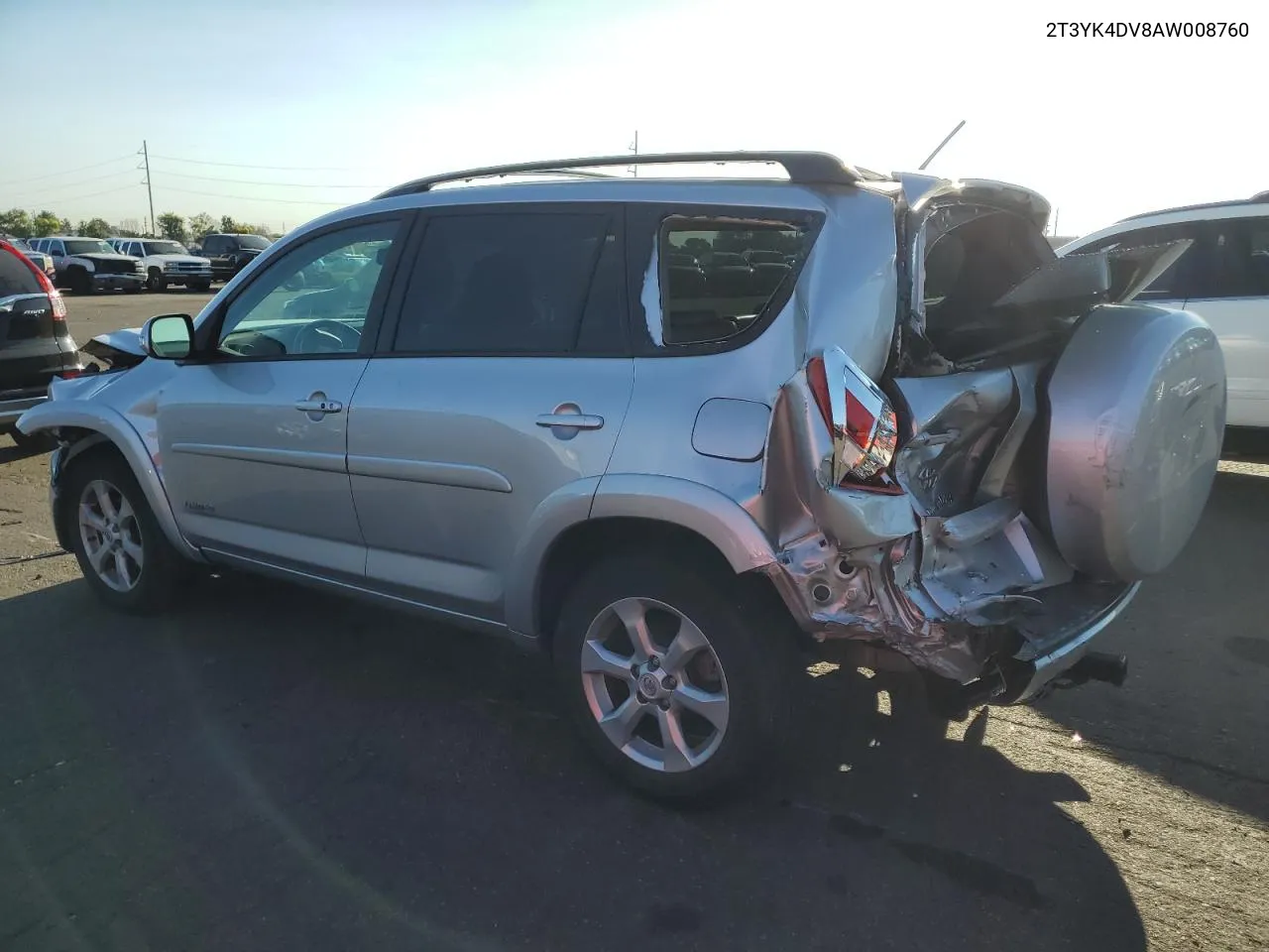 2010 Toyota Rav4 Limited VIN: 2T3YK4DV8AW008760 Lot: 62672854