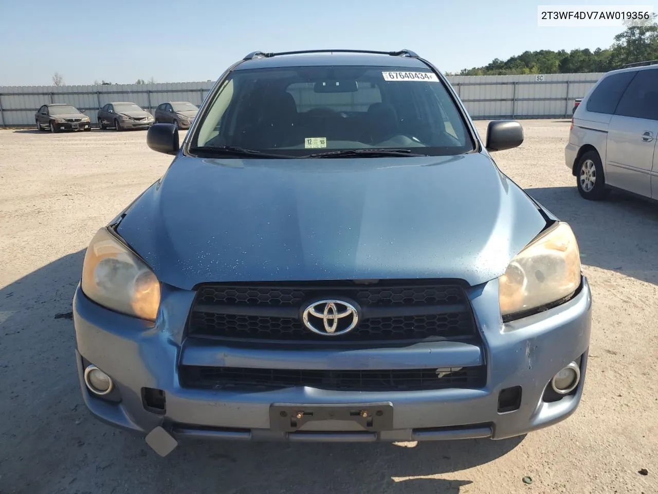 2010 Toyota Rav4 Sport VIN: 2T3WF4DV7AW019356 Lot: 67640434