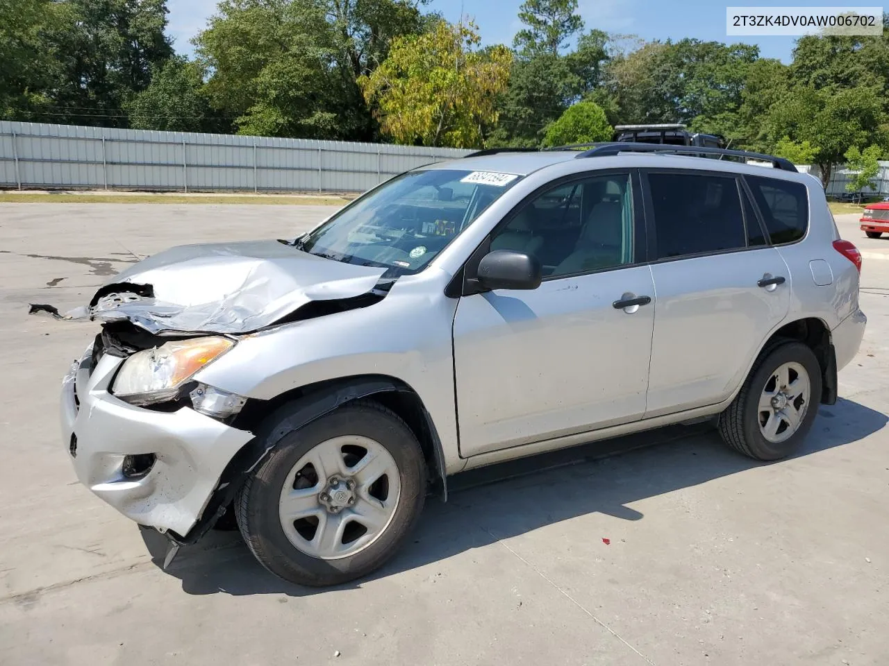 2010 Toyota Rav4 VIN: 2T3ZK4DV0AW006702 Lot: 68341594