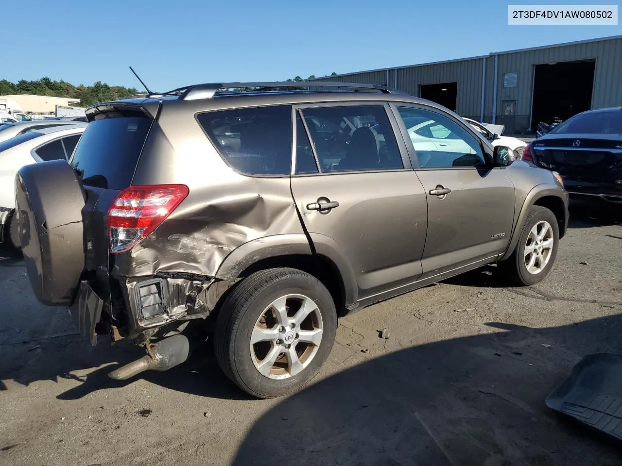 2010 Toyota Rav4 Limited VIN: 2T3DF4DV1AW080502 Lot: 70298674