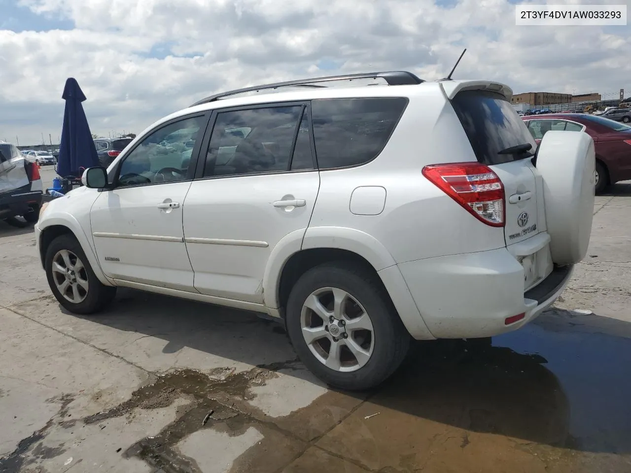 2010 Toyota Rav4 Limited VIN: 2T3YF4DV1AW033293 Lot: 71308164