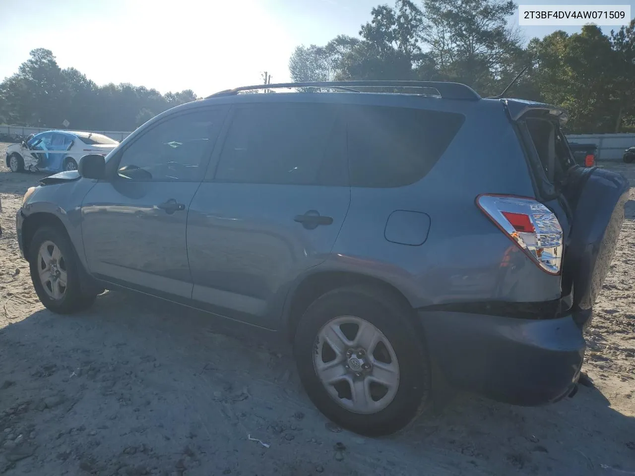 2010 Toyota Rav4 VIN: 2T3BF4DV4AW071509 Lot: 71401314