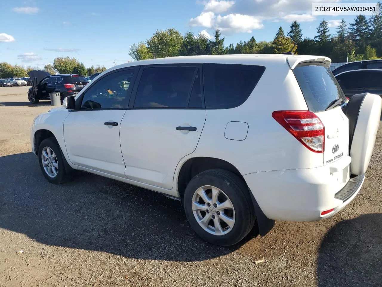 2010 Toyota Rav4 VIN: 2T3ZF4DV5AW030451 Lot: 72460834