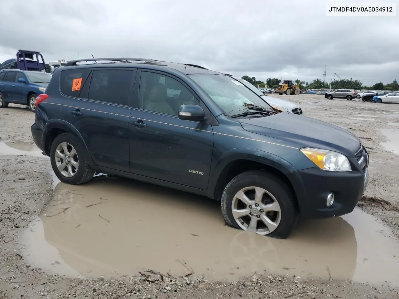 2010 Toyota Rav4 Limited VIN: JTMDF4DV0A5034912 Lot: 75230894