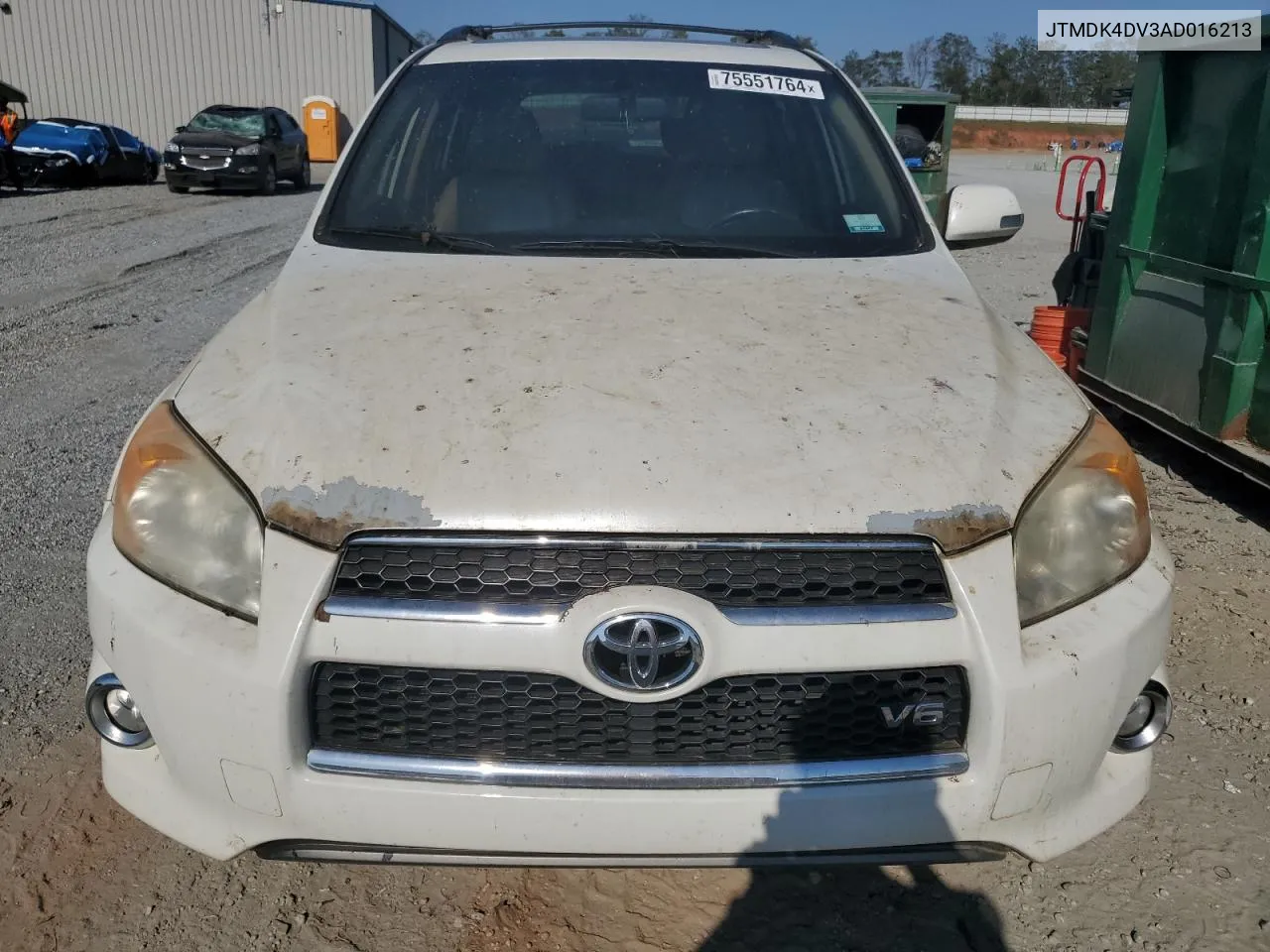 2010 Toyota Rav4 Limited VIN: JTMDK4DV3AD016213 Lot: 75551764