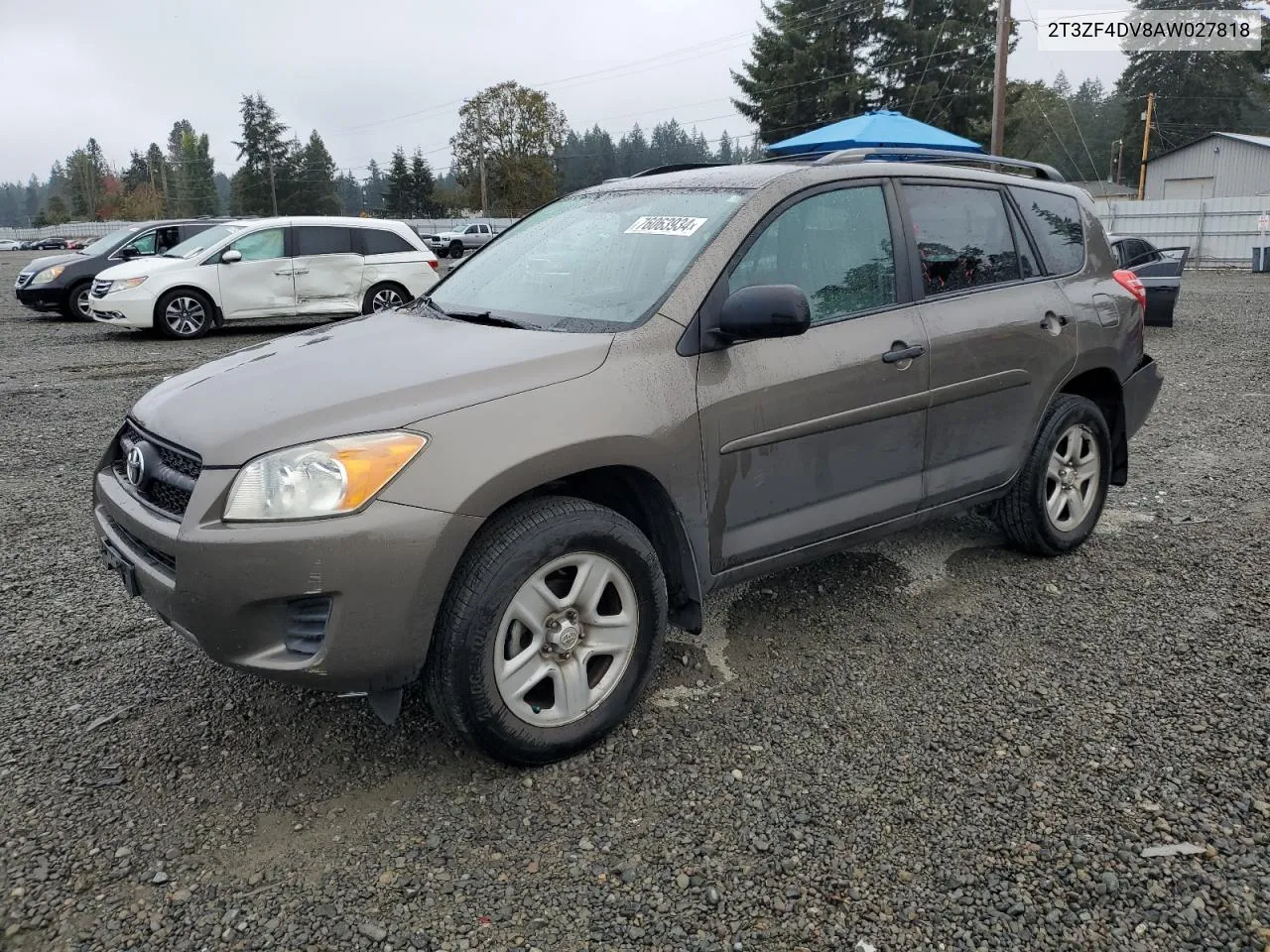 2010 Toyota Rav4 VIN: 2T3ZF4DV8AW027818 Lot: 76063934