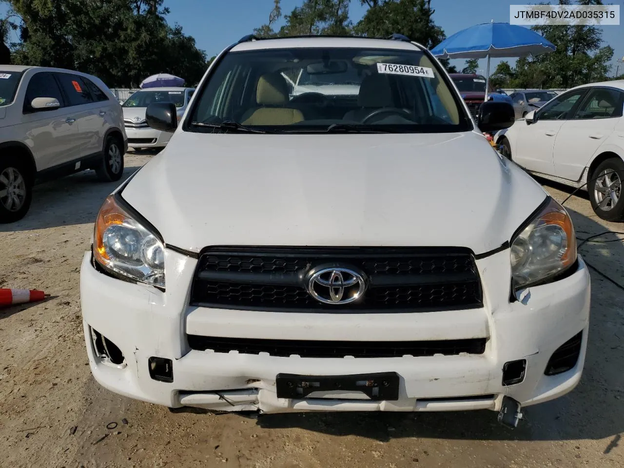 2010 Toyota Rav4 VIN: JTMBF4DV2AD035315 Lot: 76280954