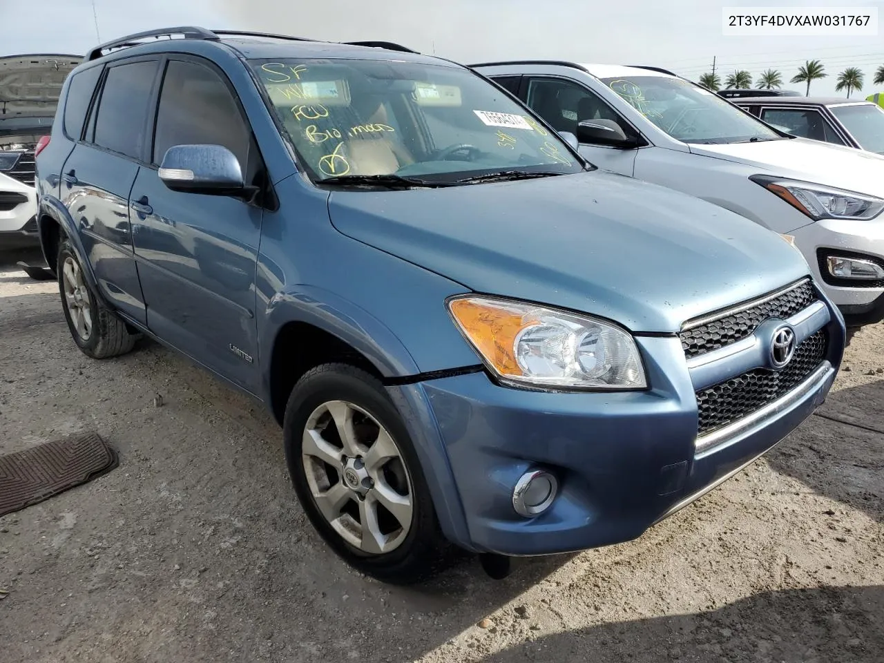 2010 Toyota Rav4 Limited VIN: 2T3YF4DVXAW031767 Lot: 76564374