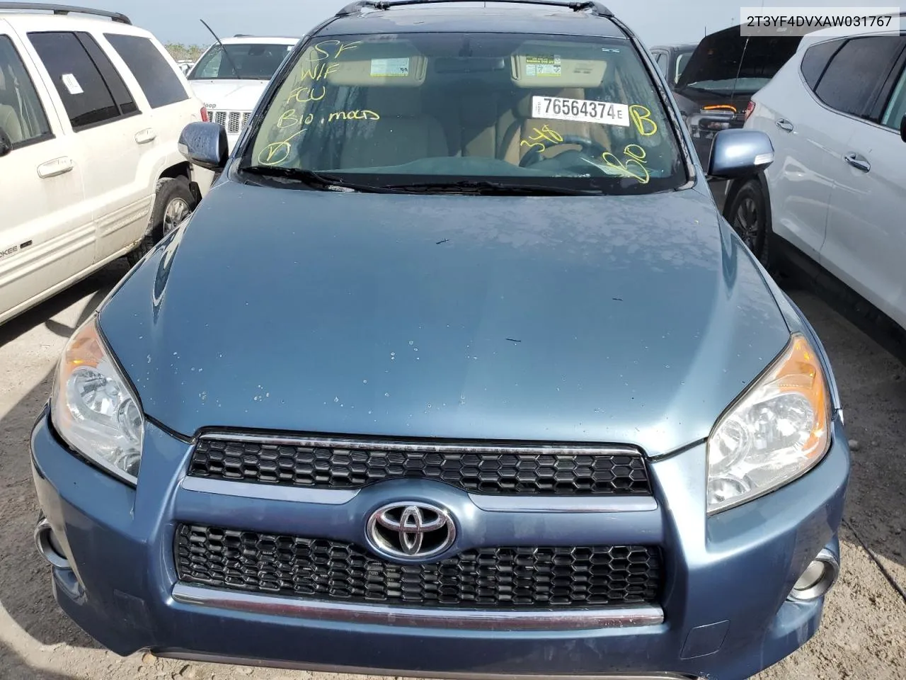 2010 Toyota Rav4 Limited VIN: 2T3YF4DVXAW031767 Lot: 76564374