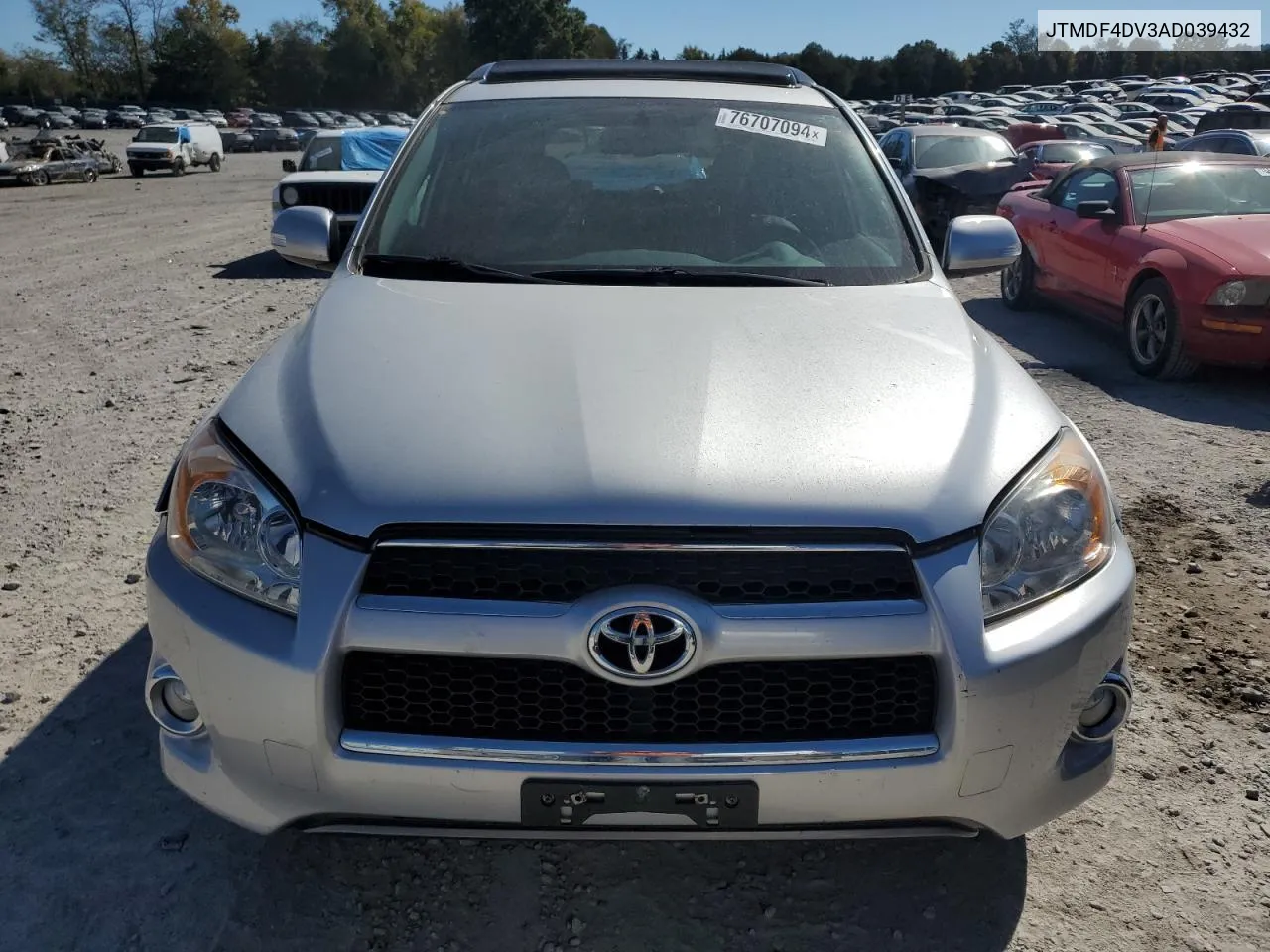 JTMDF4DV3AD039432 2010 Toyota Rav4 Limited