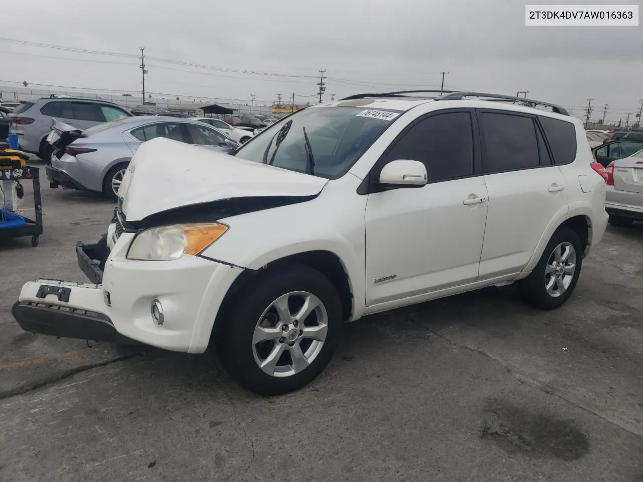 2010 Toyota Rav4 Limited VIN: 2T3DK4DV7AW016363 Lot: 76745144