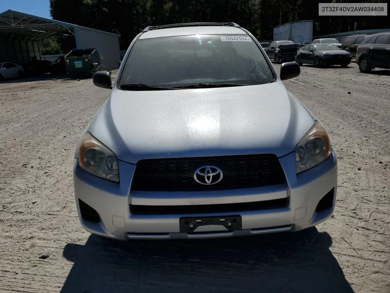 2010 Toyota Rav4 VIN: 2T3ZF4DV2AW034408 Lot: 76942594