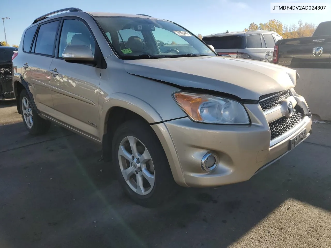 2010 Toyota Rav4 Limited VIN: JTMDF4DV2AD024307 Lot: 76959444