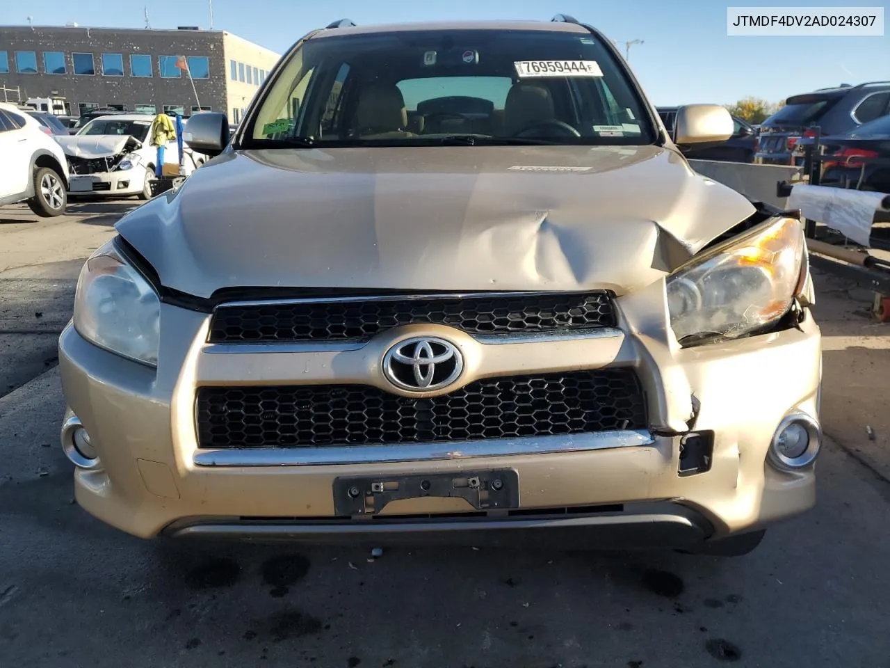 2010 Toyota Rav4 Limited VIN: JTMDF4DV2AD024307 Lot: 76959444