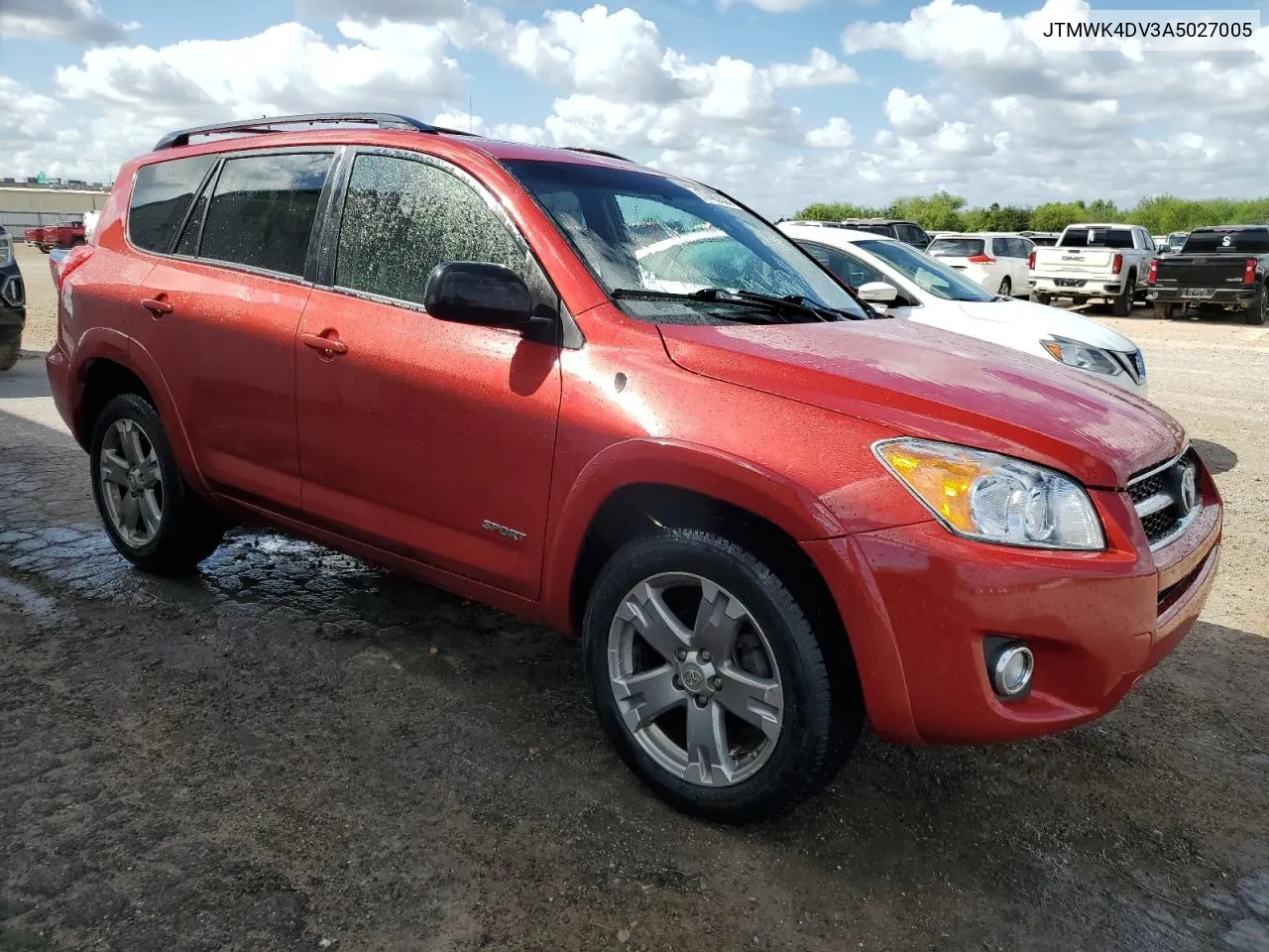 2010 Toyota Rav4 Sport VIN: JTMWK4DV3A5027005 Lot: 77465324