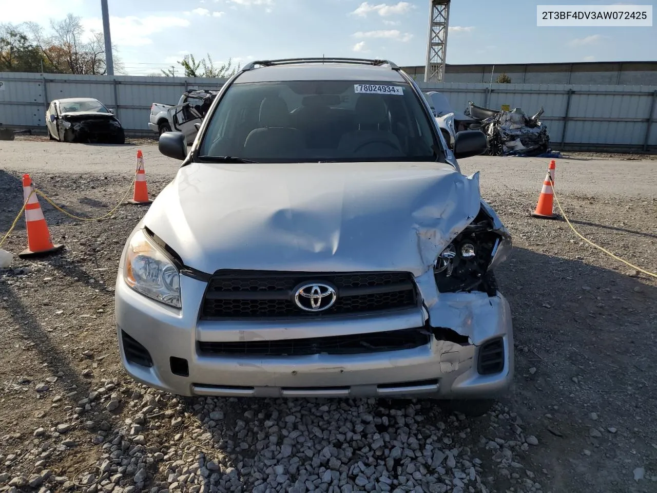 2010 Toyota Rav4 VIN: 2T3BF4DV3AW072425 Lot: 78024934