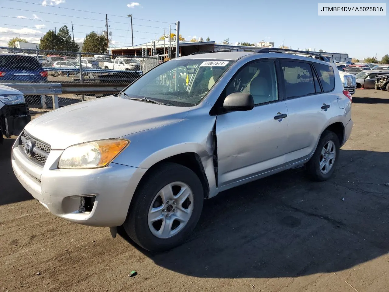 2010 Toyota Rav4 VIN: JTMBF4DV4A5025816 Lot: 78064644