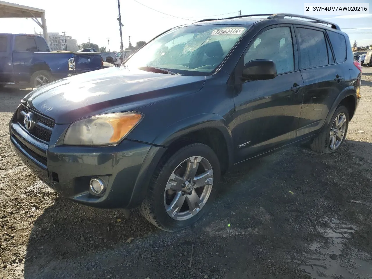 2010 Toyota Rav4 Sport VIN: 2T3WF4DV7AW020216 Lot: 78963414