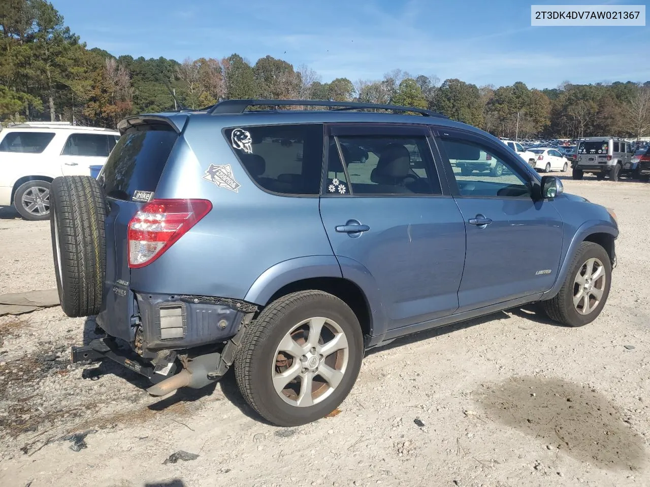 2010 Toyota Rav4 Limited VIN: 2T3DK4DV7AW021367 Lot: 80024854