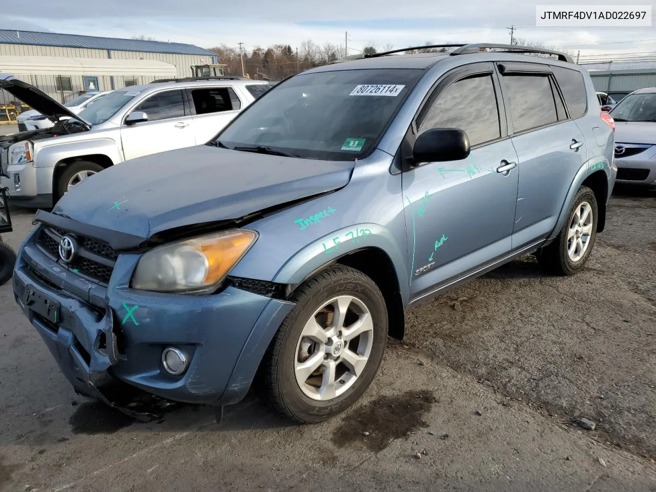 2010 Toyota Rav4 Sport VIN: JTMRF4DV1AD022697 Lot: 80726114