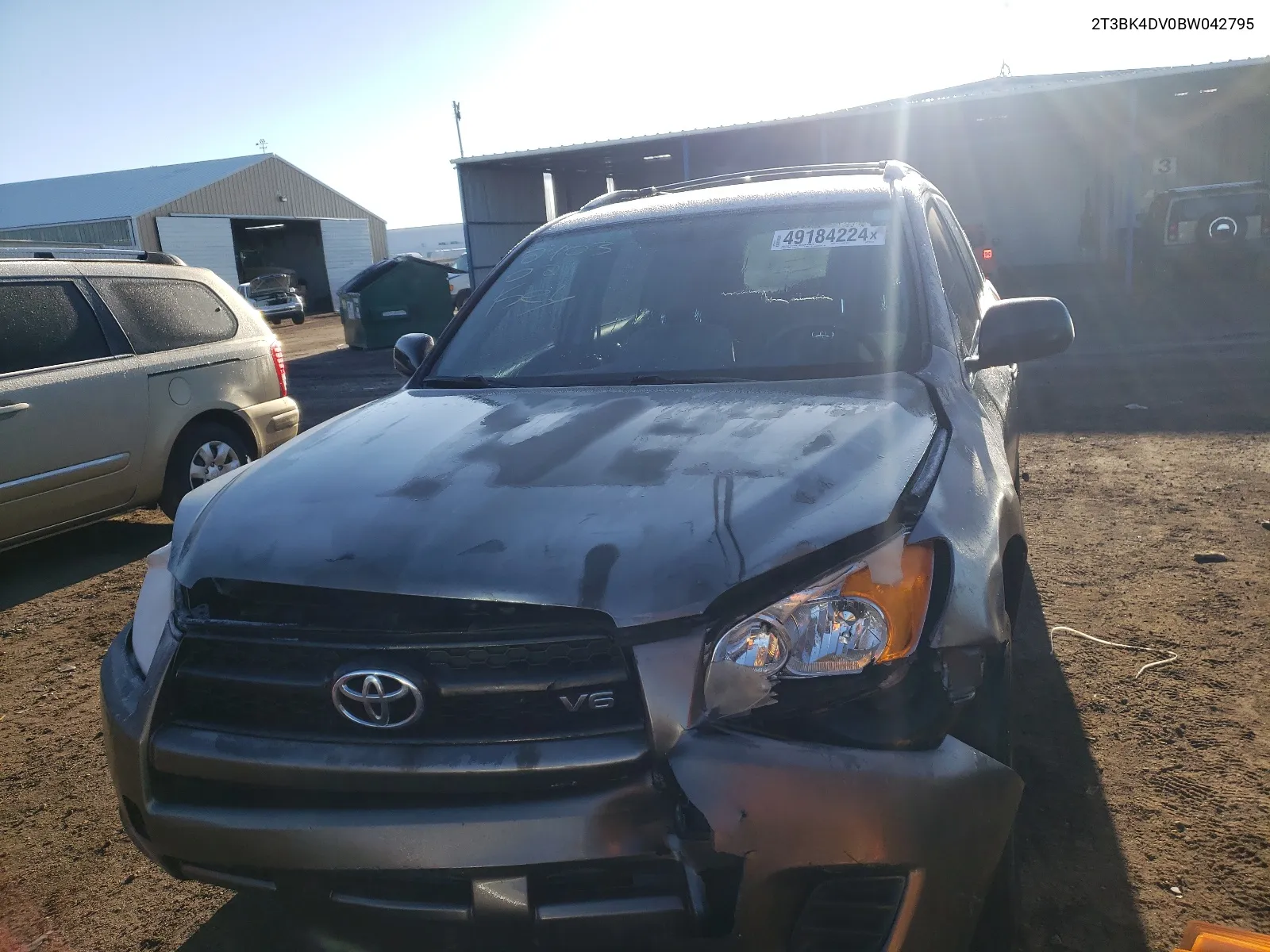 2011 Toyota Rav4 VIN: 2T3BK4DV0BW042795 Lot: 49184224