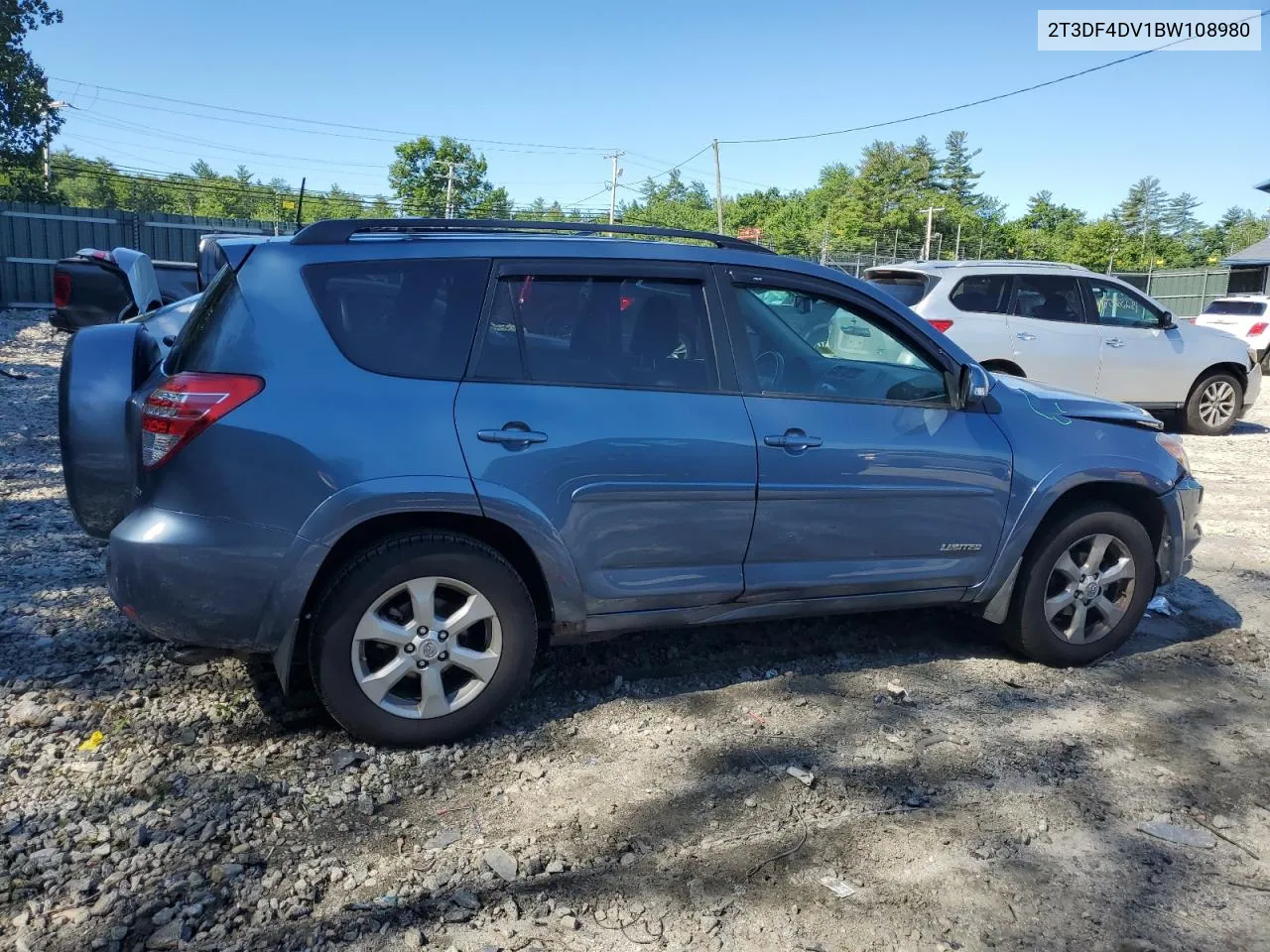 2T3DF4DV1BW108980 2011 Toyota Rav4 Limited