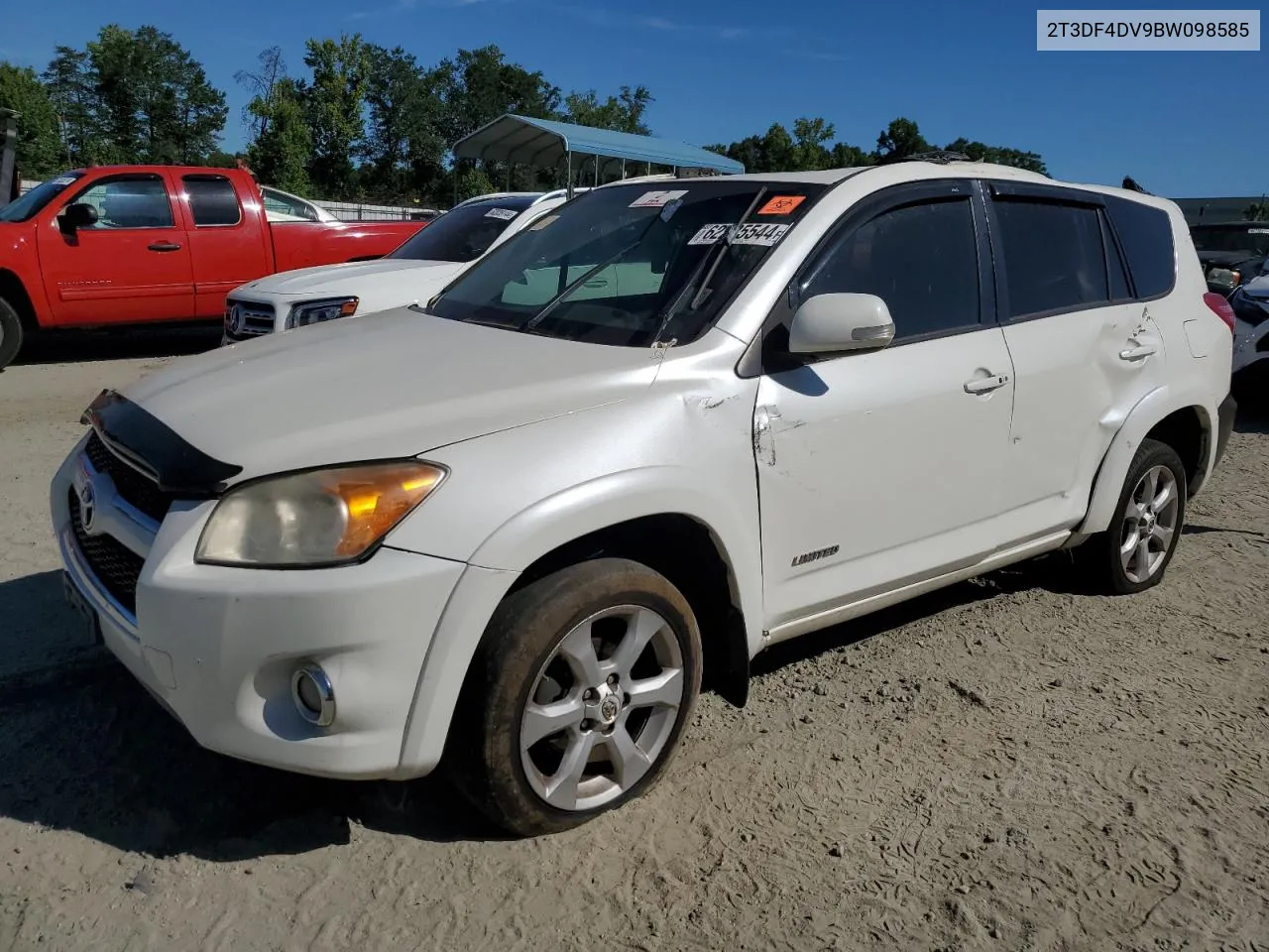 2011 Toyota Rav4 Limited VIN: 2T3DF4DV9BW098585 Lot: 62225544