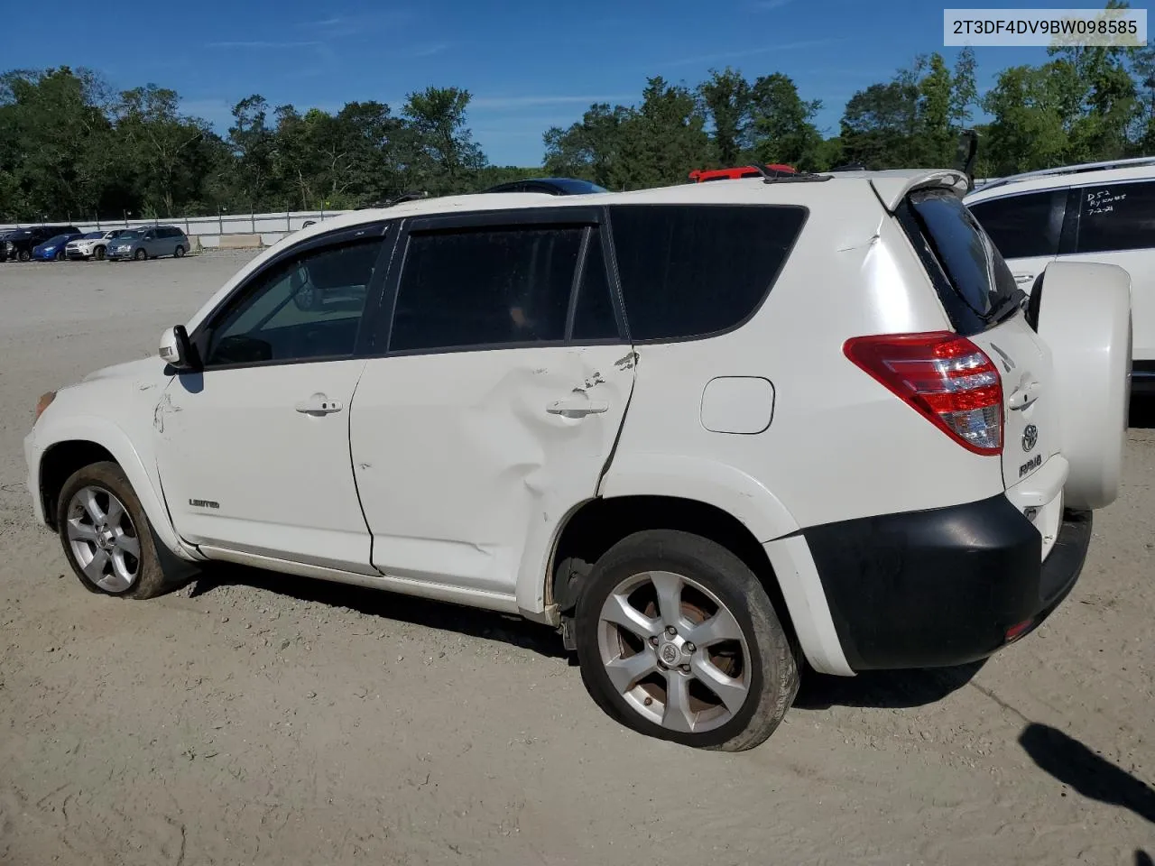 2011 Toyota Rav4 Limited VIN: 2T3DF4DV9BW098585 Lot: 62225544