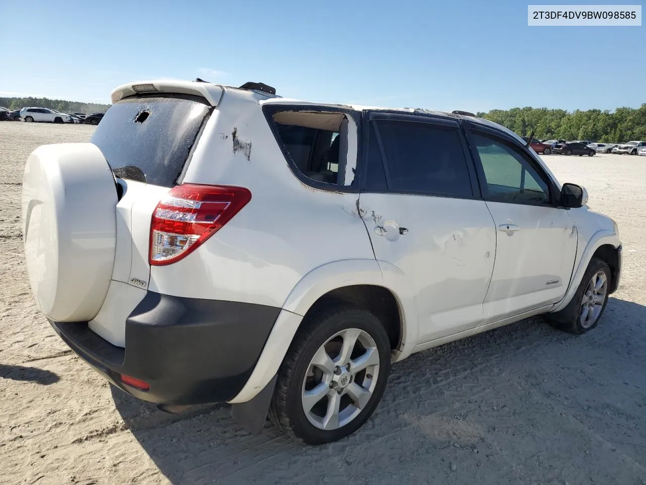 2011 Toyota Rav4 Limited VIN: 2T3DF4DV9BW098585 Lot: 62225544