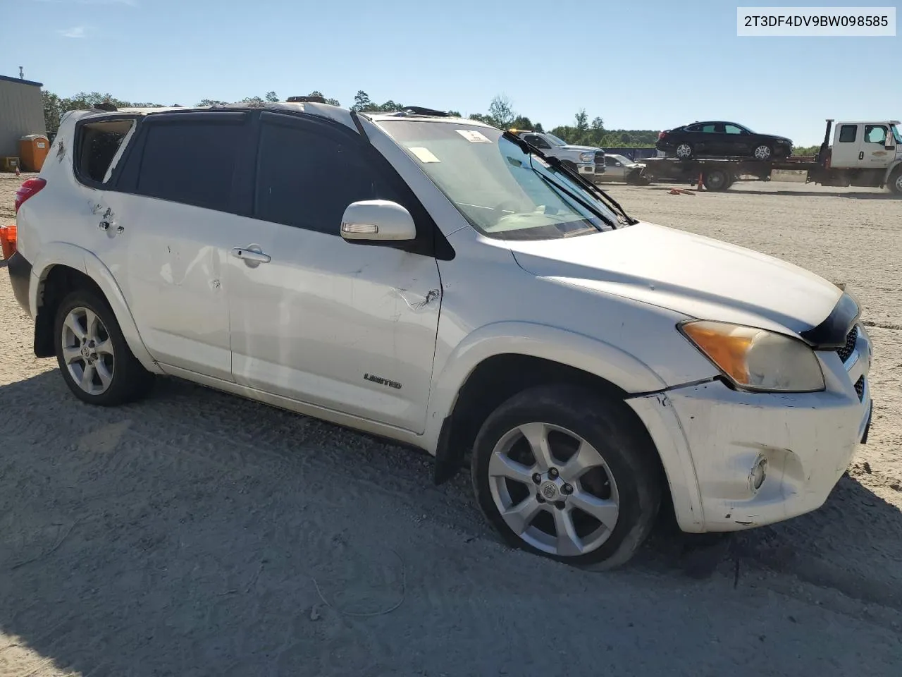 2T3DF4DV9BW098585 2011 Toyota Rav4 Limited