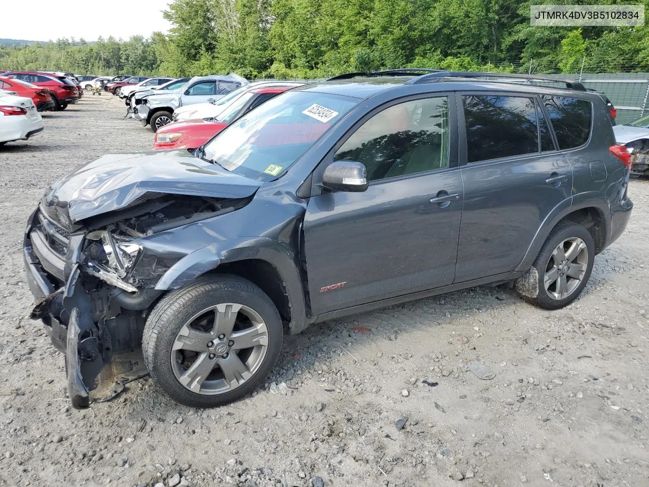 2011 Toyota Rav4 Sport VIN: JTMRK4DV3B5102834 Lot: 62534934