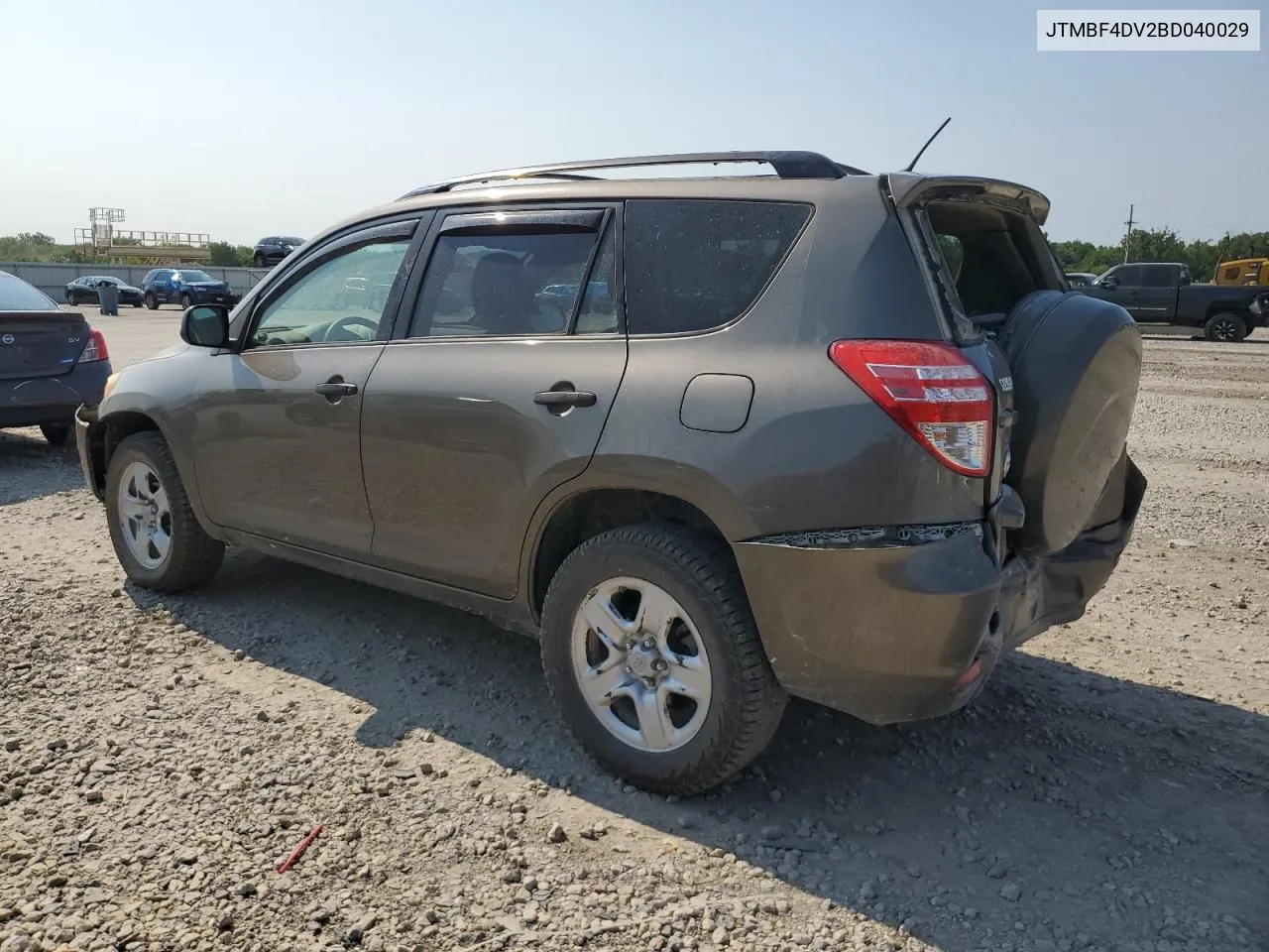 2011 Toyota Rav4 VIN: JTMBF4DV2BD040029 Lot: 62833094