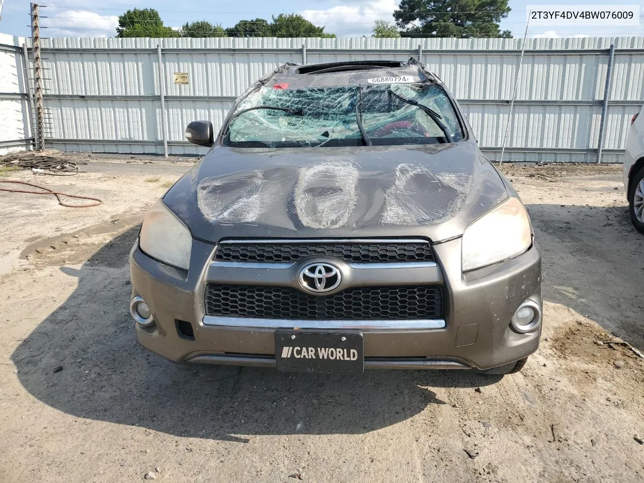 2011 Toyota Rav4 Limited VIN: 2T3YF4DV4BW076009 Lot: 66880724