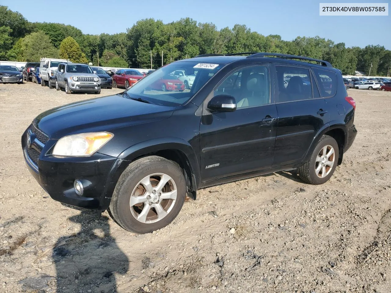 2011 Toyota Rav4 Limited VIN: 2T3DK4DV8BW057585 Lot: 70815254