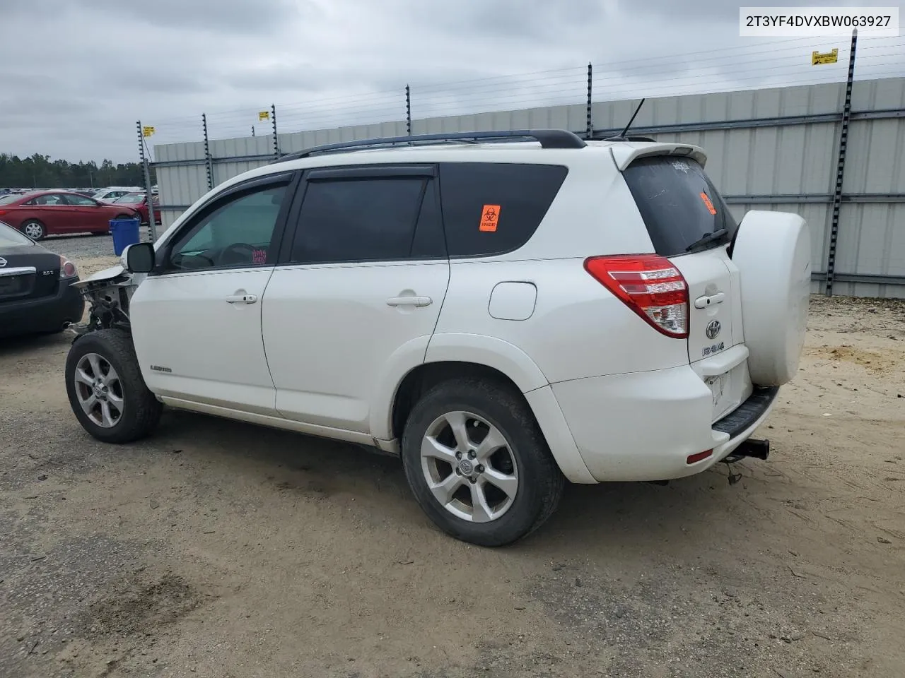 2011 Toyota Rav4 Limited VIN: 2T3YF4DVXBW063927 Lot: 71272904