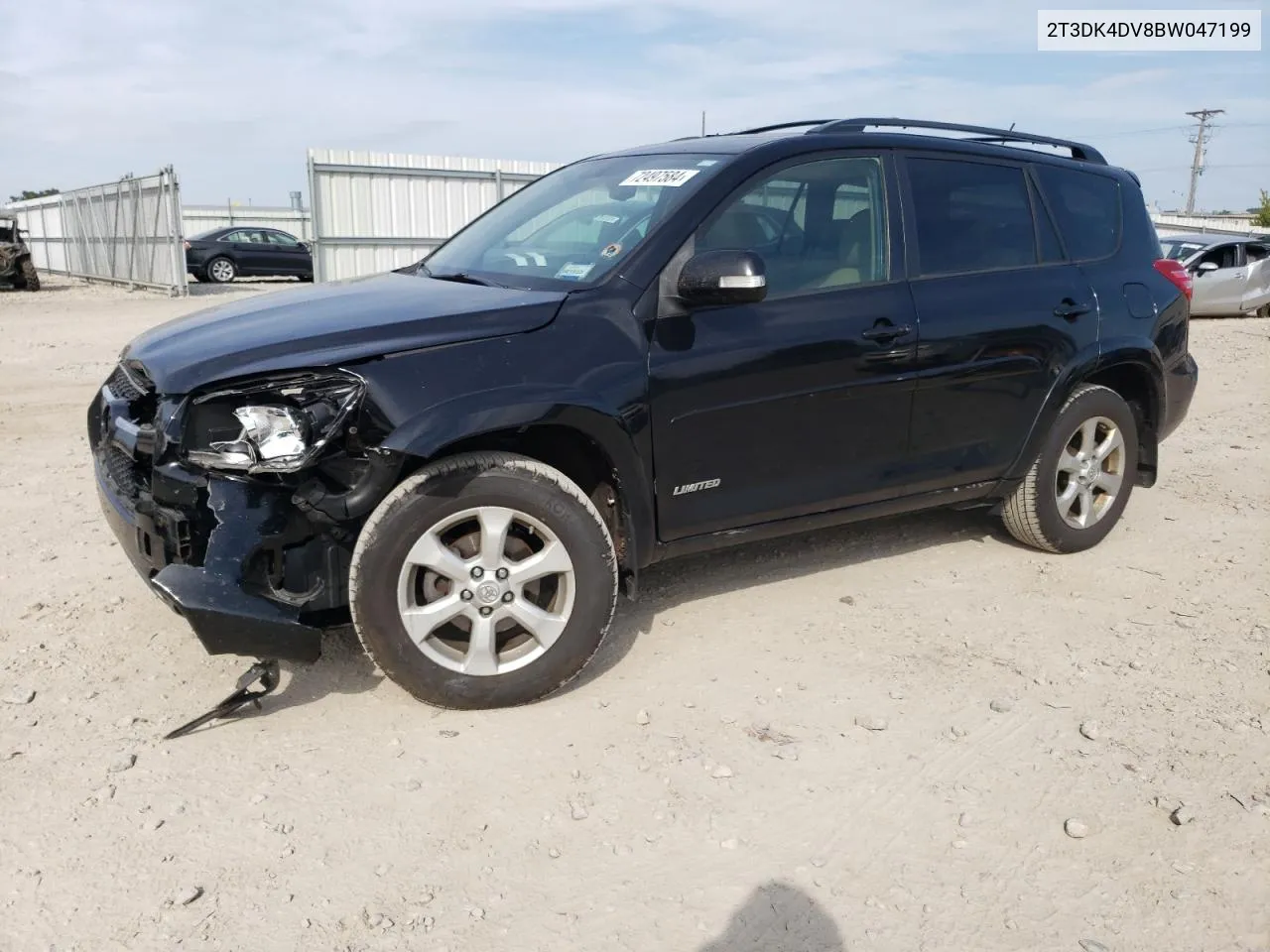 2011 Toyota Rav4 Limited VIN: 2T3DK4DV8BW047199 Lot: 72497584