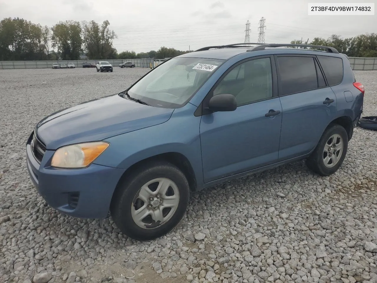 2011 Toyota Rav4 VIN: 2T3BF4DV9BW174832 Lot: 72521464