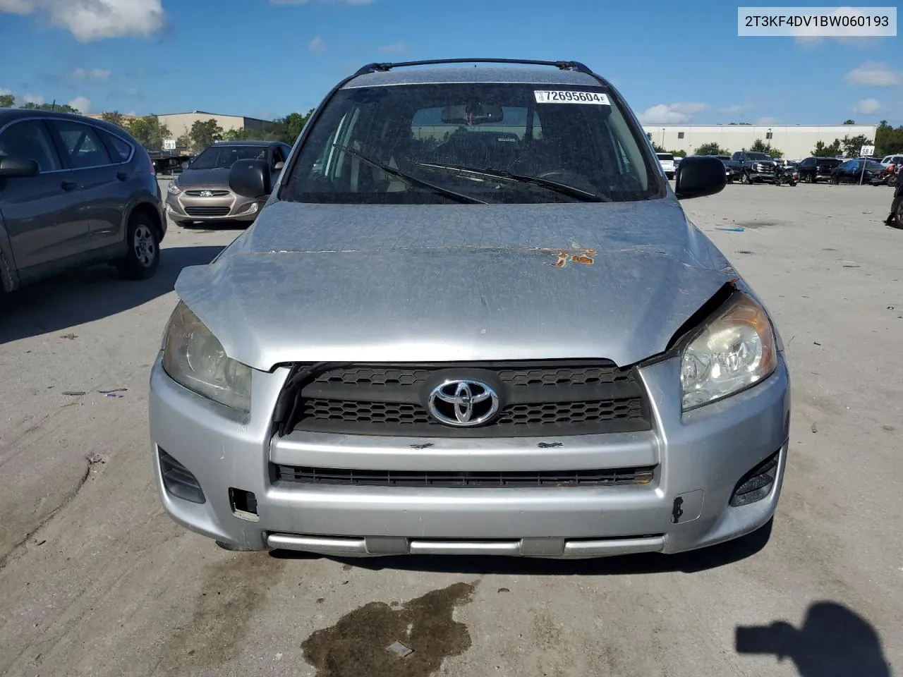 2011 Toyota Rav4 VIN: 2T3KF4DV1BW060193 Lot: 72695604