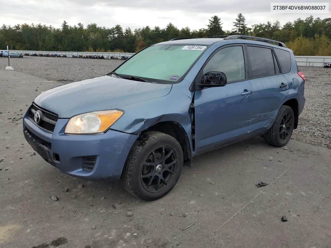 2011 Toyota Rav4 VIN: 2T3BF4DV6BW088037 Lot: 74097394