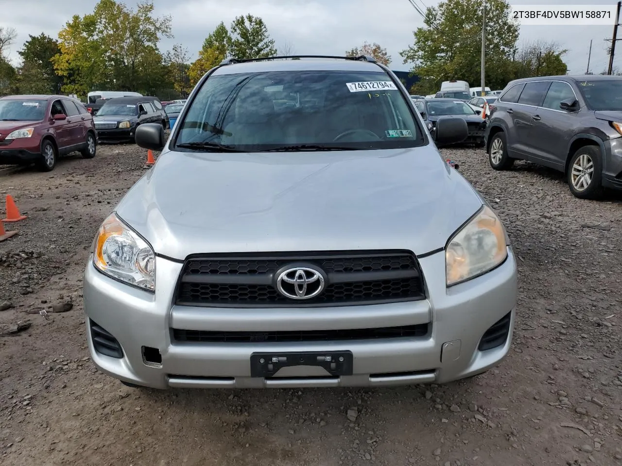 2011 Toyota Rav4 VIN: 2T3BF4DV5BW158871 Lot: 74612794