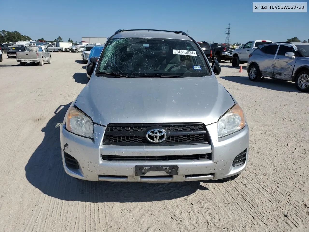 2011 Toyota Rav4 VIN: 2T3ZF4DV3BW053728 Lot: 74845084