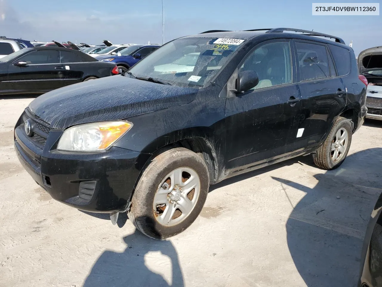 2011 Toyota Rav4 VIN: 2T3JF4DV9BW112360 Lot: 74972094