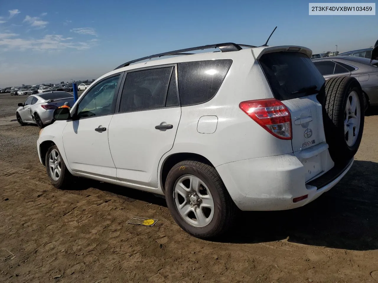 2011 Toyota Rav4 VIN: 2T3KF4DVXBW103459 Lot: 75054044