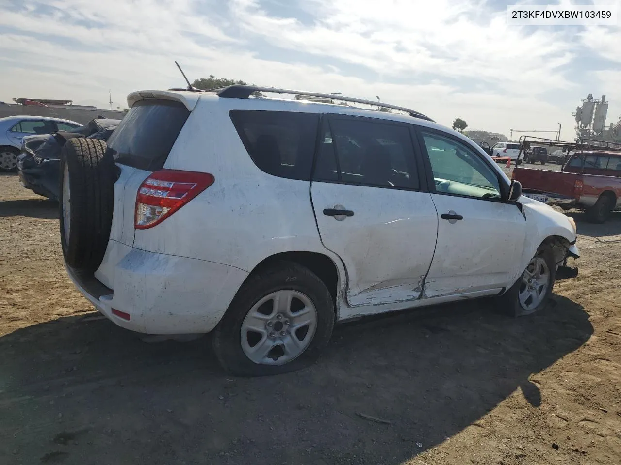 2011 Toyota Rav4 VIN: 2T3KF4DVXBW103459 Lot: 75054044